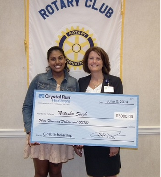 Natasha Singh With Health Care Scholarship