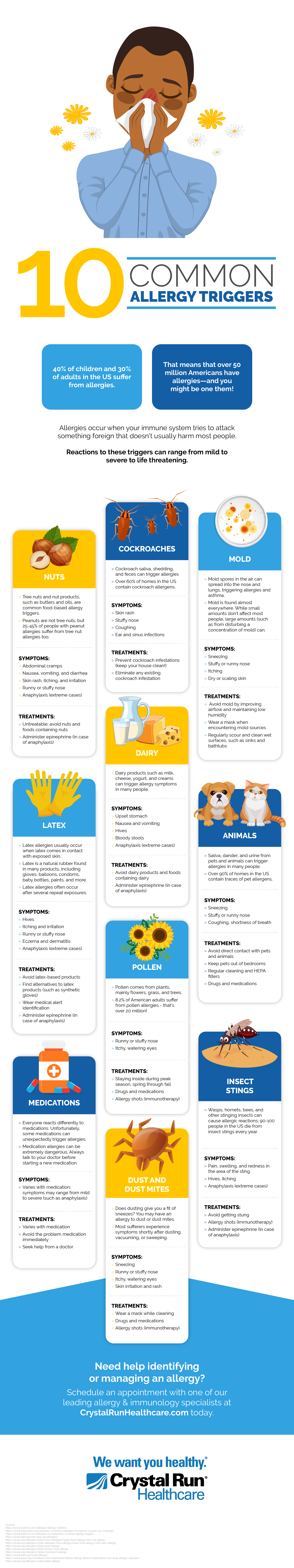 Common Allergy Triggers Infographic