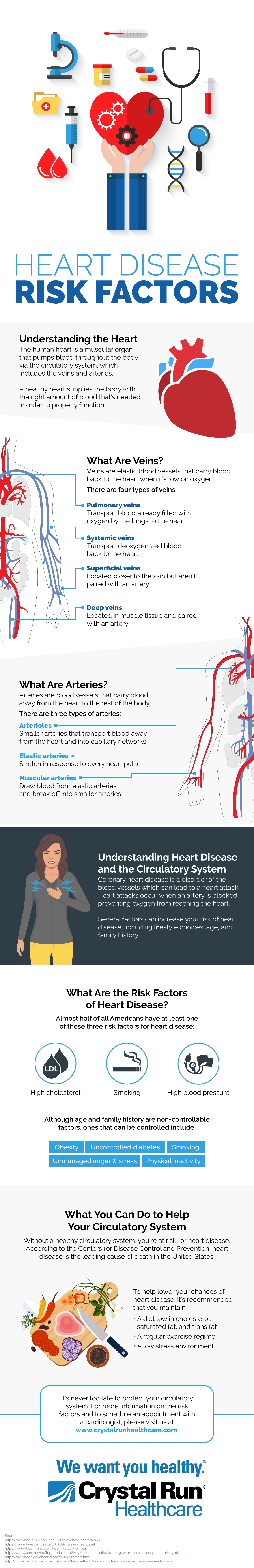 Heart Disease Risk Factors Infographic