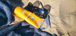 Sunblock on Beach