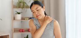 woman stretching neck