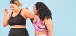 Two women in workout clothes