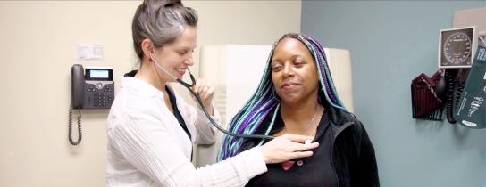 Endocrinology doctor and patient